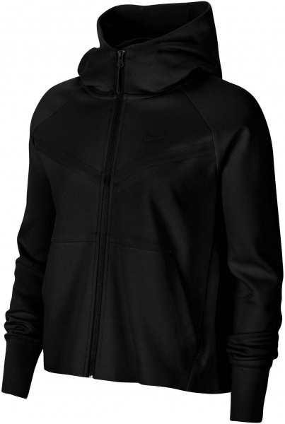 Толстовка Nike TCH FLC WR HOODY FZ PLUS DA2044-010 р. 1X чорний