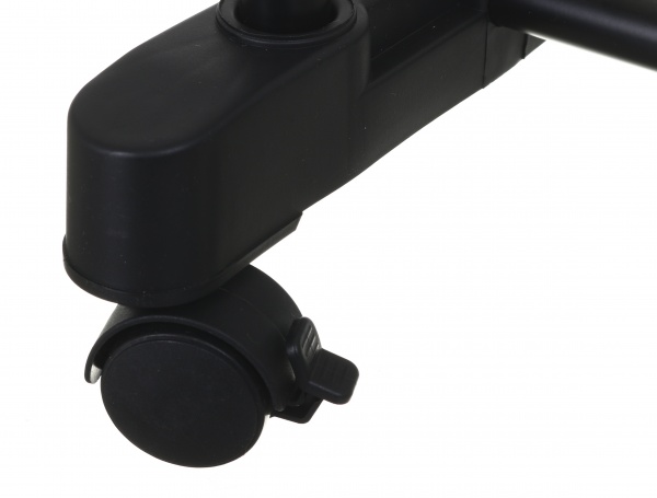 Держатель для одежды 800x420x950 (1650) мм двойной передвижной на колесах черный