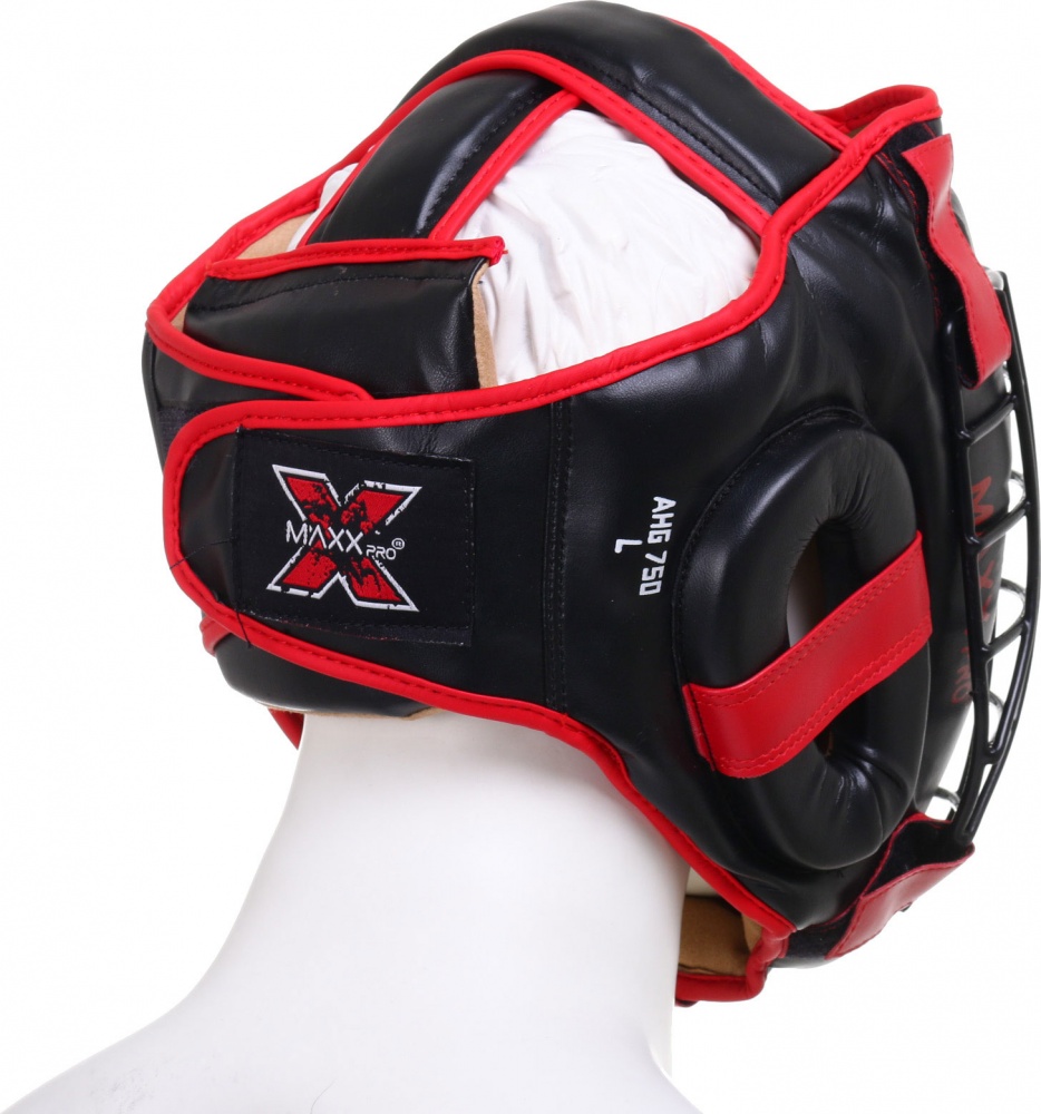 Шлем боксерский MaxxPro р. L AHG-750 Red vynil L красный