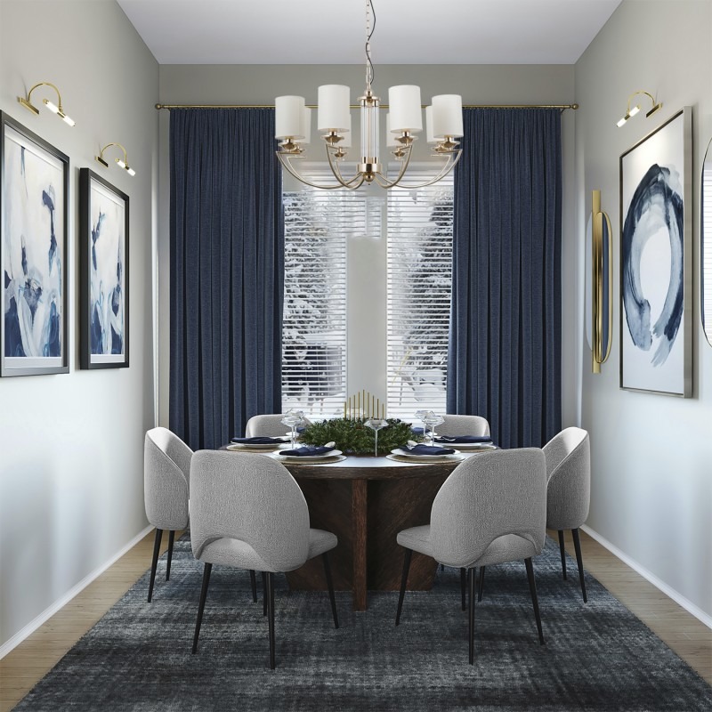 Люстра Victoria Lighting 8x40 Вт E14 золотий Ursula/PL8 gold