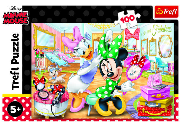 Набор пазлов Trefl 2 по цене 1 Минни в салоне красоты + Очаровательные котята 16387_15371