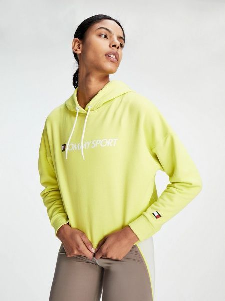 Джемпер Tommy Hilfiger CROPPED HOODY LOGO S10S100455-LRE р. M лайм