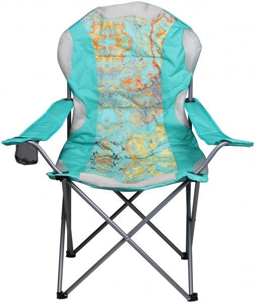 Стілець розкладний 58х58х105 см OC00182 бірюза