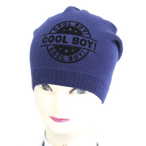 Шапка для хлопчиків Luna Kids р.50-52 темно-синій 2115 