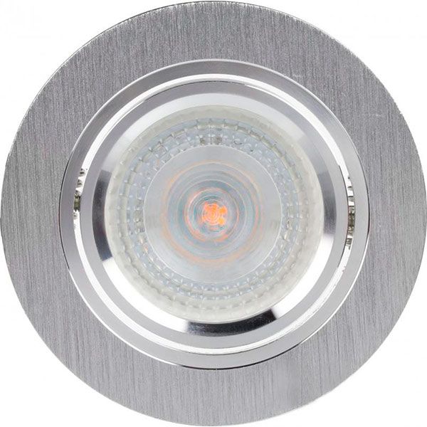 Светильник точечный LightMaster GU5.3 серебряный DL6233 срібло 