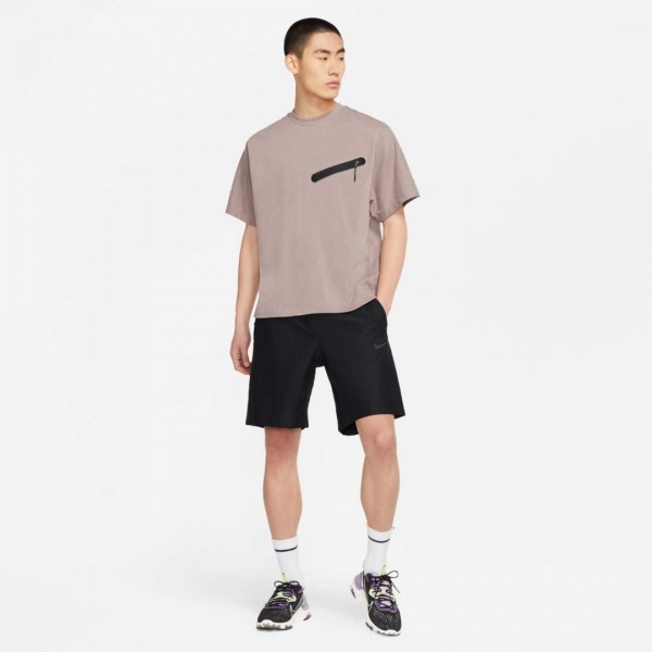 Футболка Nike M NSW PE SS KNIT TOP DA0797-229 р.XL коричневий