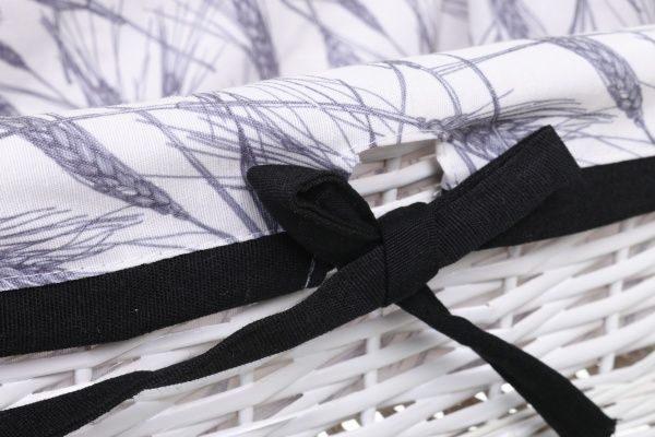 Кошик плетений Tony Bridge Basket з текстилем 30х20х14 см HQN20-2AB-5 