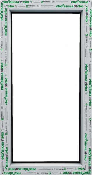 Окно глухое Steko S400 58 500x1000 мм без открывания 