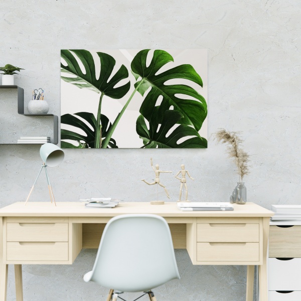 Картина на холсте Листья монстеры 110x80 см WS Holst 14082212 