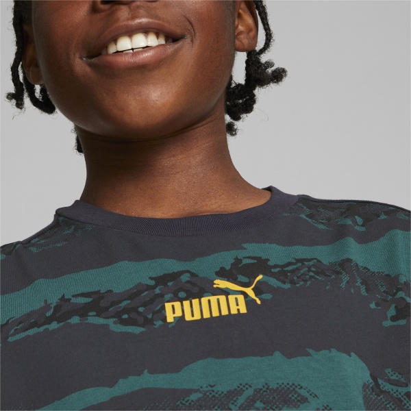 Футболка Puma ALPHA AOP TEE B 67010243 р.164 різнокольоровий