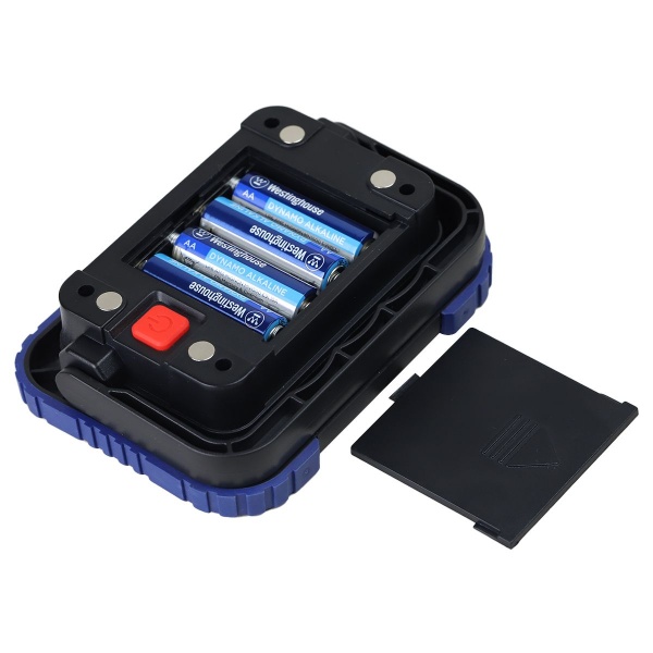 Фонарь прожекторный Westinghouse WF56-4LR6CB 8 Вт COB LED + 4xAA /LR6 в комплекте черный с синим