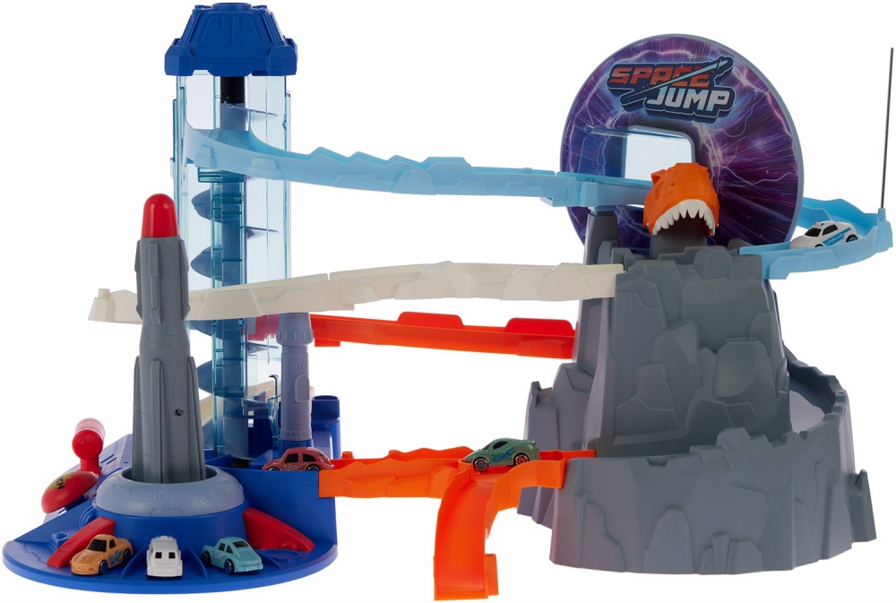 Игровой набор ZIPP Toys Dino автотрек-ракета электрический (6 машинок) 532.01.27