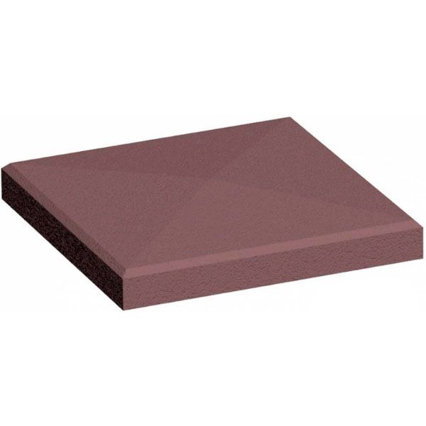 Крышка на столб 480x480x80 мм коричневый Золотой Мандарин 