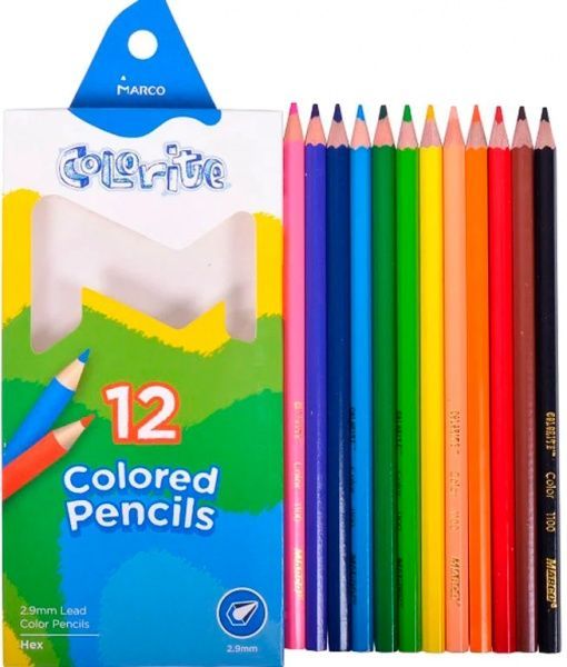 Набор карандашей Colorite 12 цветов 1100-12CB Marco