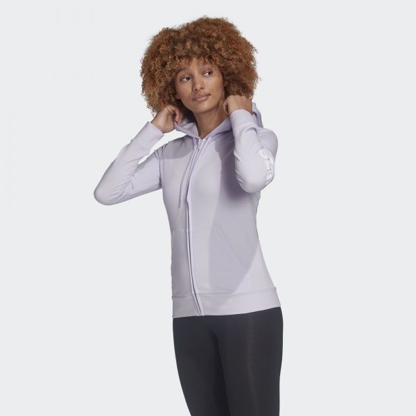 Джемпер Adidas W E LIN FZ HD FM6482 р. L фіолетовий