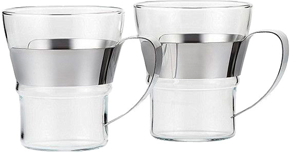 Набір склянок із стальною ручкою (4552-16) 300 мл 2 шт. Bodum 