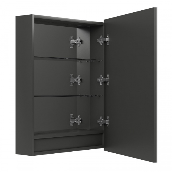 Зеркальный шкаф Aquarius Modena с LED-подсветкой 60 графит 