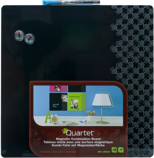 Доска магнитно-маркерная Rexel Quartet 1903893 355x355 мм черная 