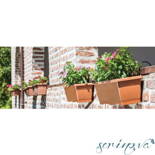 Горщик Serinova VILLA № 2520x195xН175 прямокутний 10 л антрацит 