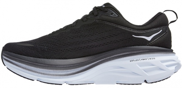 Кроссовки Hoka M BONDI 8 1123202-BWHT р.41 1/3 черный