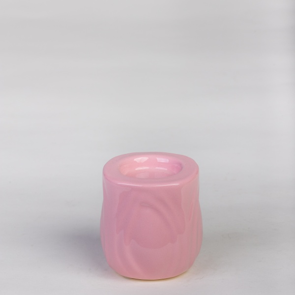 Подсвечник розовый 8,5x8,5x8 см 2004 Eterna