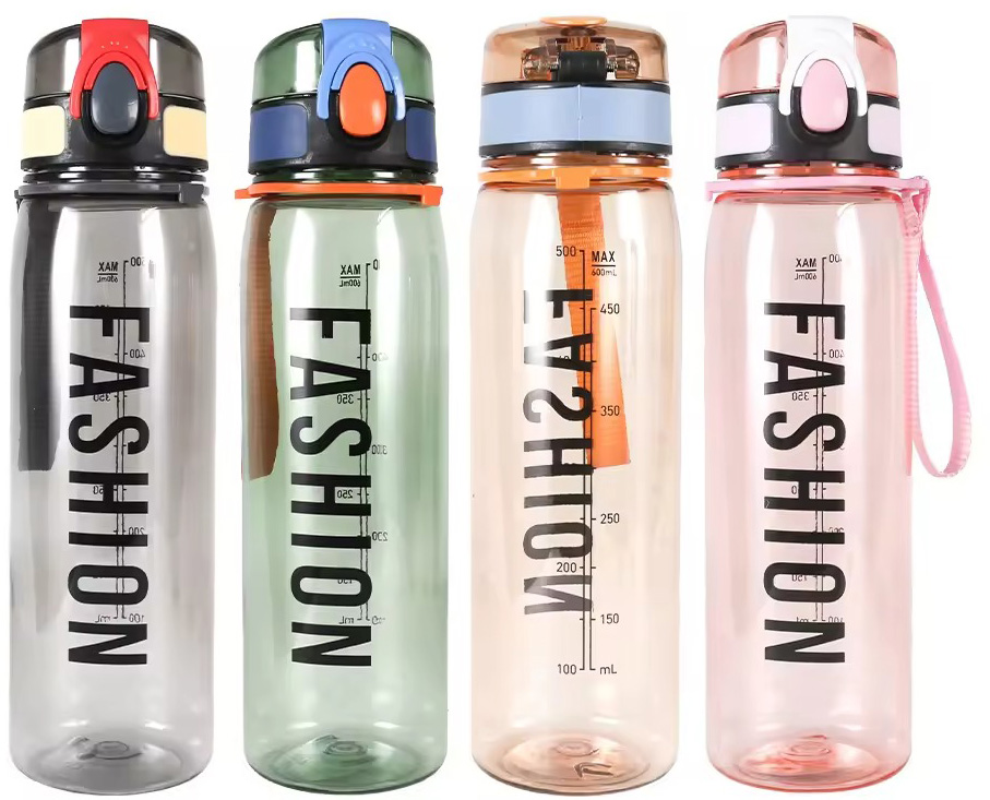 Бутылочка для воды SELIYA 600 мл пластиковая в ассортименте 7918