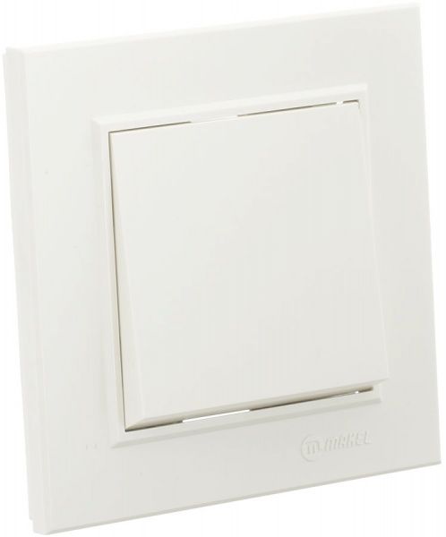 Вимикач одноклавішний Makel Karea 00 без підсвітки 10 А 220В слонова кістка