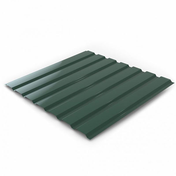 Профнастил глянцевий PSM ПР-15А 1155x2500 мм RAL 6005 зелений
