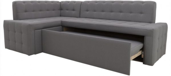 Уголок кухонный Кедр КАРАТ раскладной 7 Милос 84 светло-серый 