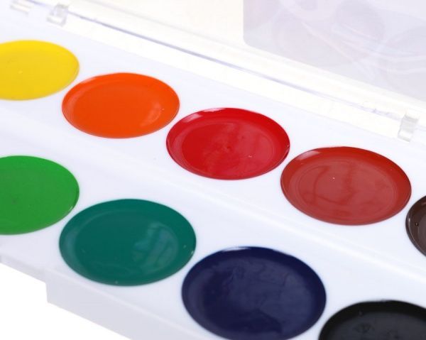 Акварель медовая 12 цветов без кисточки 2252520668019 Panda