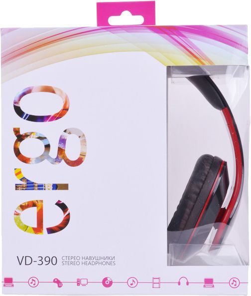 Навушники Ergo VD-390 red 