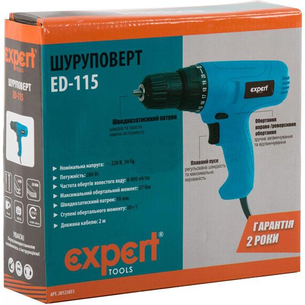Шуруповерт Expert Tools ED-115