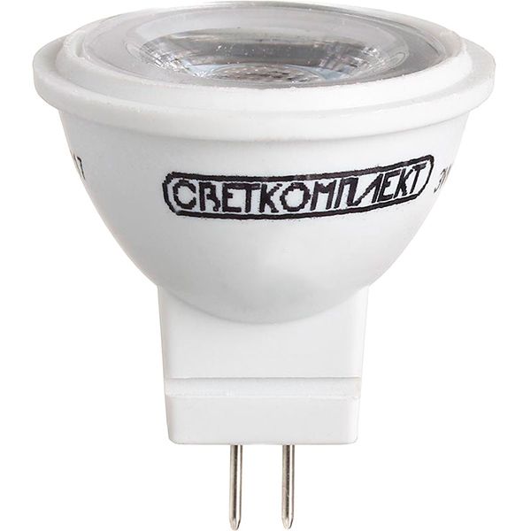 Лампа светодиодная Светкомплект 3 Вт MR11 прозрачная G4 220 В 3000 К 