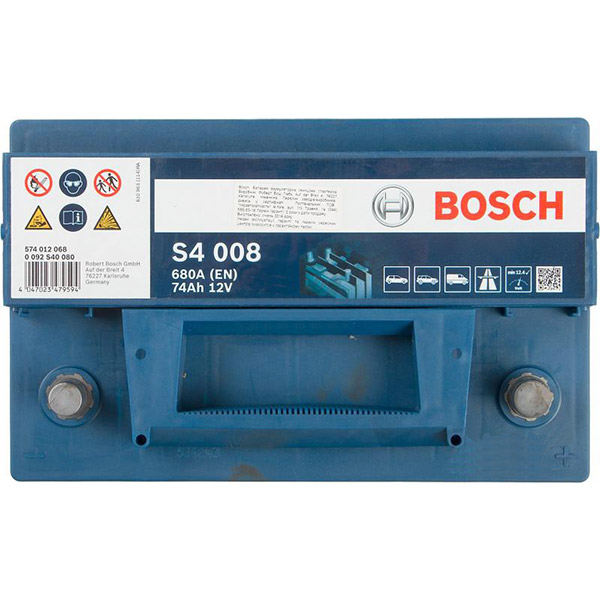 Аккумулятор автомобильный Bosch 6СТ-74 74А 12 B «+» справа