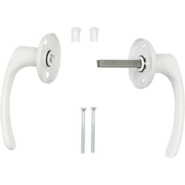 Ручка на розетке РЛ122 белая