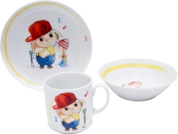 Набор детской посуды Johny 3 предмета 6503T06E2W005 Cmielow