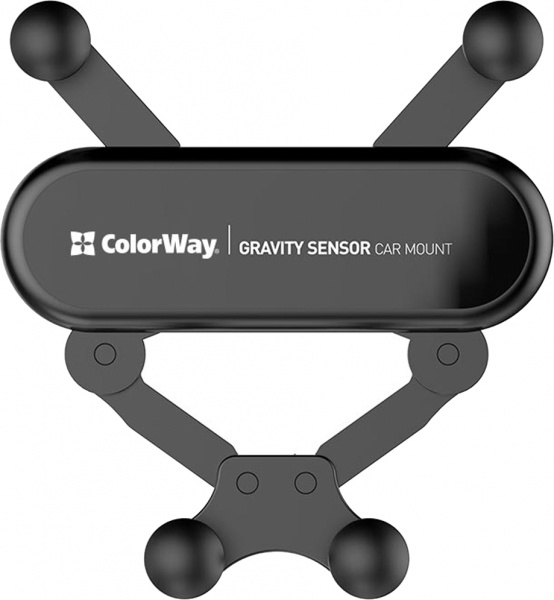 Автотримач для телефону Gravity car mount ColorWay (CW-CHG11-BK) чорний
