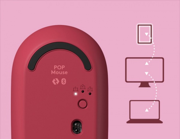 Мышь Logitech POP Mouse with emoji pink (910-006548) 