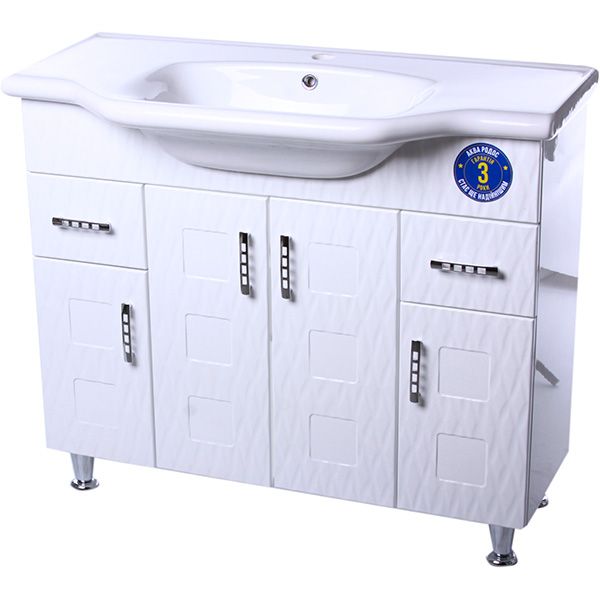 Тумба підлогова Aqua Rodos Ассоль 100 з умивальником New Klasik 081300-u