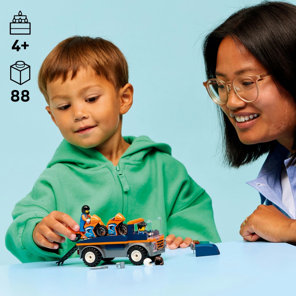 Конструктор LEGO City Транспортер мотоциклов 60491