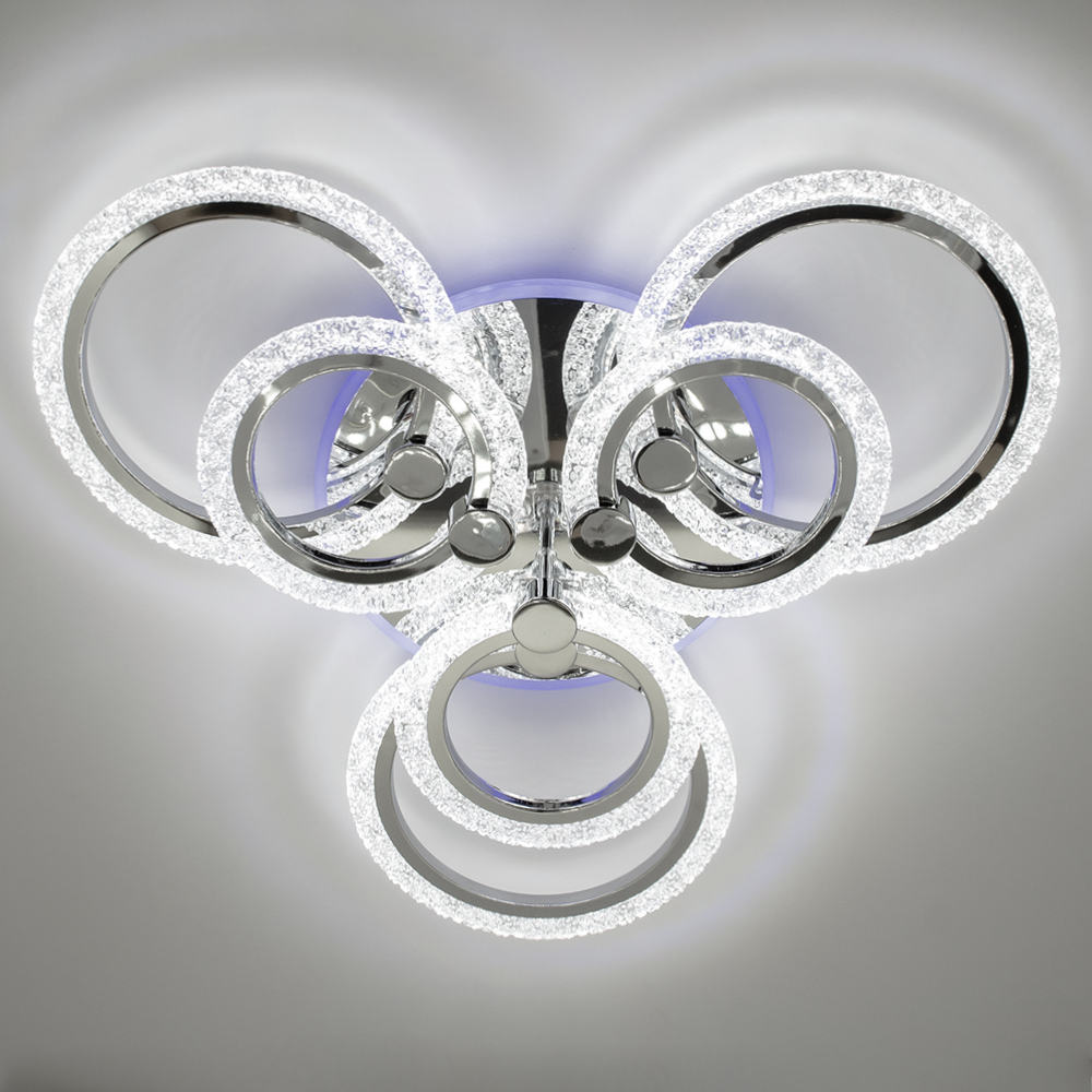 Люстра светодиодная Luminaria Lily 7x90 Вт LED-модуль хром LILY RGB 90W 7R CHROME/ICE