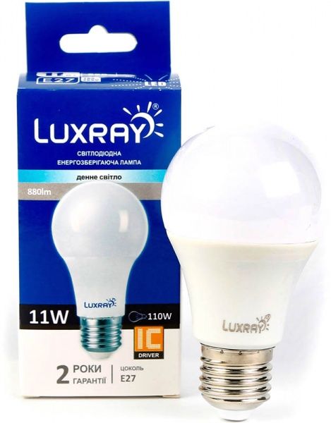 Лампа светодиодная Luxray 11 Вт A60 матовая E27 220 В 4200 К LX442-A60-2711 
