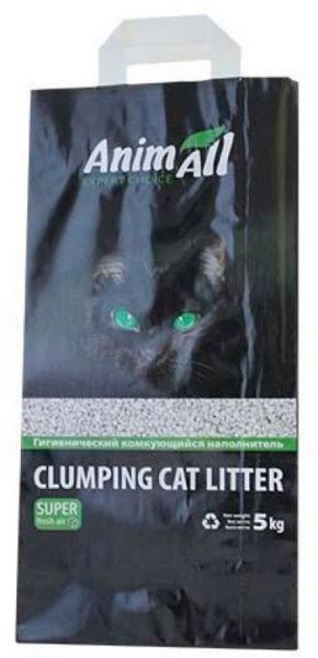 Наполнитель для кошачьего туалета AnimAll без запаха 5 кг 65253