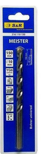 Сверло универсальное S&R Meister 110x150 мм S&R Meister 10 мм