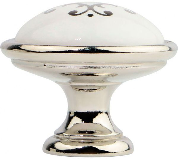 Меблева ручка CL 24316.01.035 18786 полірований нікель/з малюнком Bosetti Marella