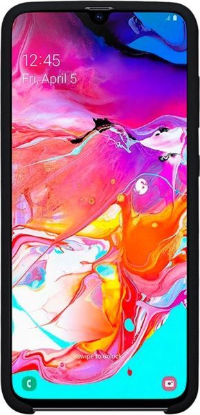 Чехол защитный Intaleo (Velvet) для Samsung A70 black силиконовый