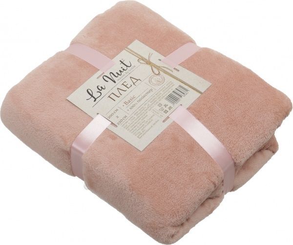 Плед Basic 200x220 см коралловый La Nuit 