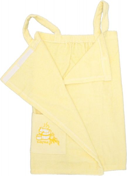 Сарафан для сауны р. XXL/XXXL желтый 