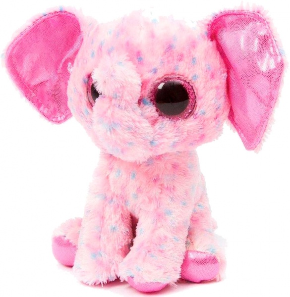 Мягкая игрушка TY Beanie Boo's Слон Ellie 25 см розовый 34108