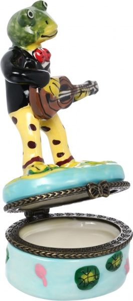 Шкатулка Лягушка музыкант 194-030